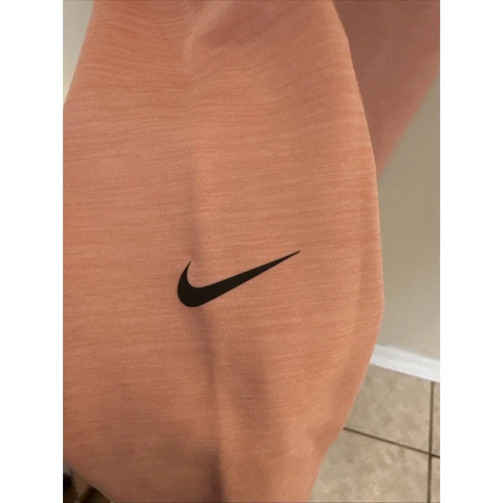 Nike Dri-Fit Women's‎ Orange Peach Workout Gym Cropped Leggings Size XS Running